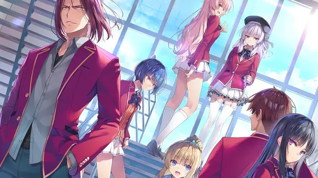 精英动漫第二季学生的教室 4K 壁纸