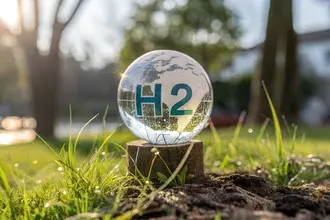 Schone waterstofenergie, een visie voor een duurzame en netto-nul toekomst 4K achtergrond