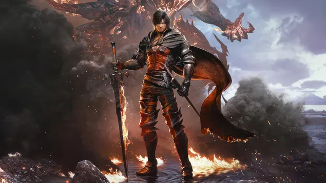 كلايف روزفيلد من لعبة Final Fantasy XVI 4K خلفية