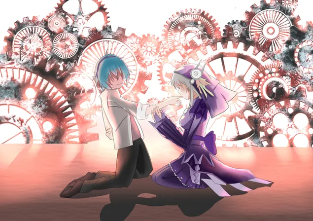 Páipéar balla Pláinéad Clockwork - Naoto Miura & RyuZUHD