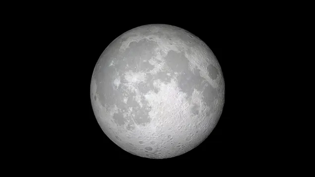 Close-up detail opname van de maan voor een zwarte achtergrond download