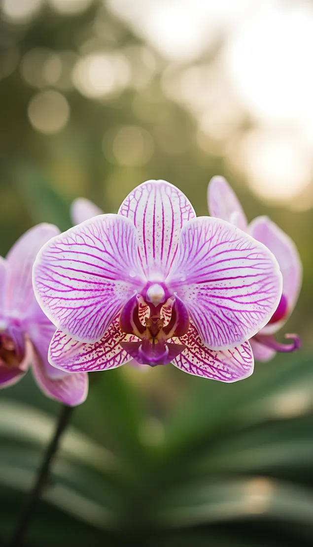 Jin Ju Chi Xin Shang Fen Se Lan Hua Sheng Kai De Hua Yuan  Xia Zai