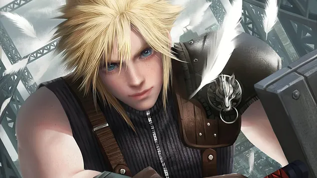Cloud Strife (Seni Fantasi) - Pembuatan Semula Final Fantasy VII (Permainan Video) 4K kertas dinding