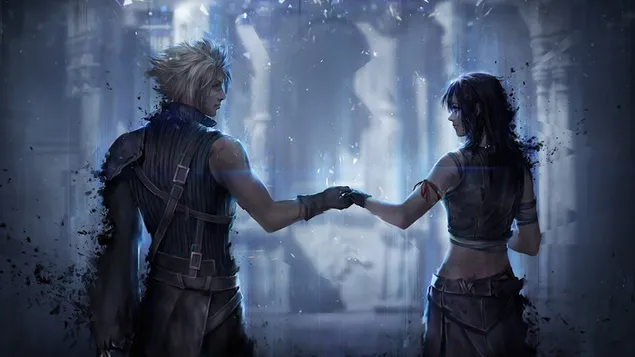 Cloud with Tifa - Final Fantasy VII Remake [FF7] tải xuống