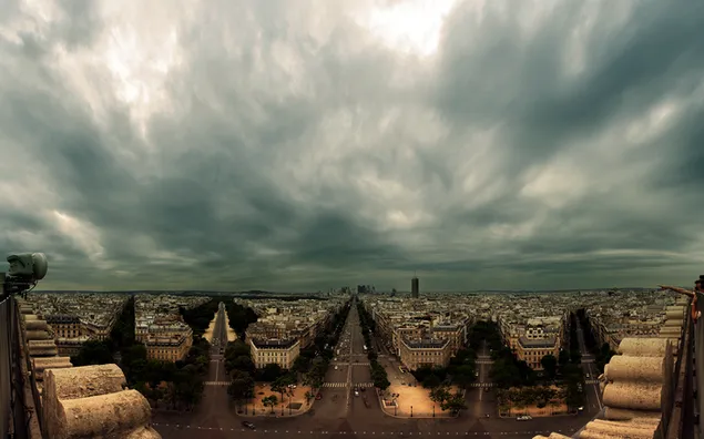 パリの曇りの日
