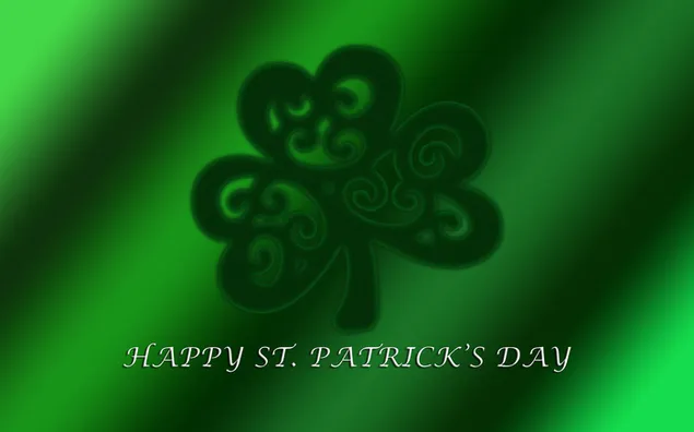 Semanggi Yesilin dan Hari Saint Patricks di latar belakang hijau
