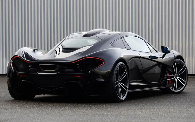 Coche deportivo negro McLaren P1