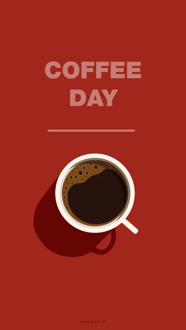 Ilustrasi minimalis cangkir kopi unduhan