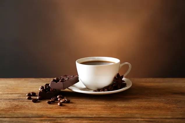 Coffee With Chocolate 4K wallpaper download