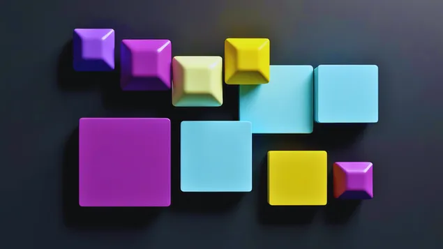 Sfondi me ngjyra 3D katror të tavolinës 4K sfond