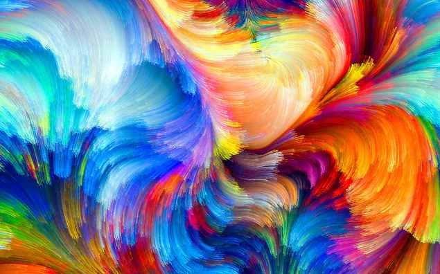 Colorful Abstract Brush strokes HD wallpaper download