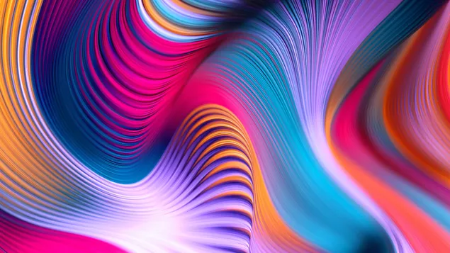 Colorful Abstract Moving Wave