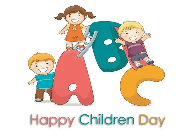 Colorful design for children's fun, prepared for the celebration of world children's day download