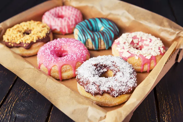 Farverige donuts download