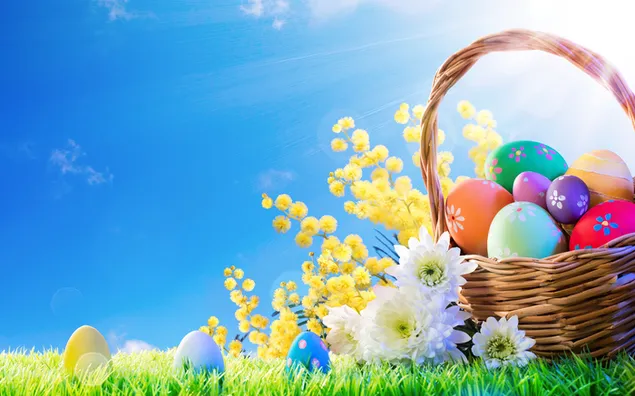 Colorful Easter Eggs Basket download