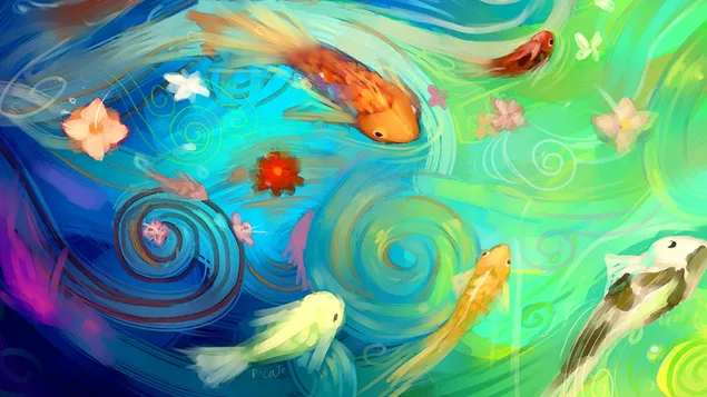 Những con cá đầy màu sắc trong nước