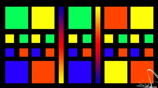 اشكال هندسية ملونة HD خلفية