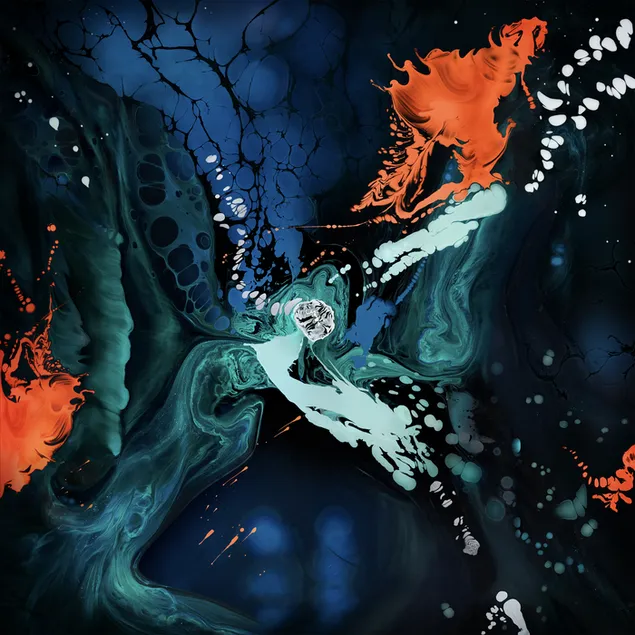 Шарено прскање боје 2K позадина