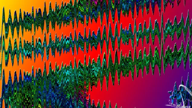 Hình nền Gợn sóng đầy màu sắc # 4 HD