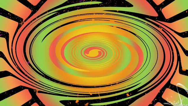 สีสันหมุนวน #3 HD วอลเปเปอร์