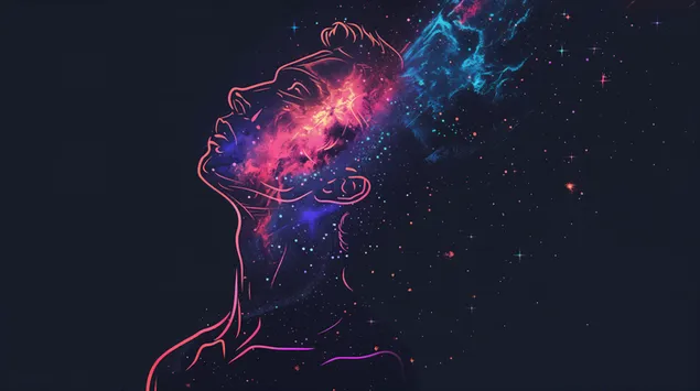 אמנות צבעונית עם מרחב 4K טפט