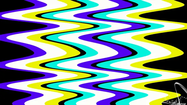 Kleurrijke golven #10 HD achtergrond