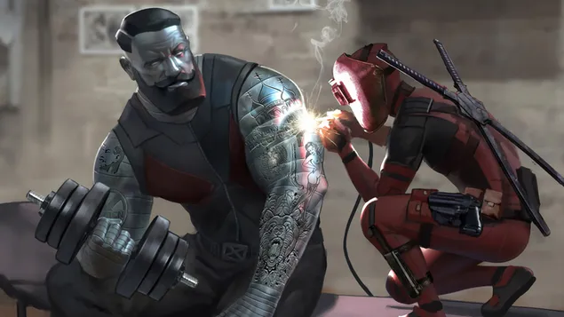 Coloso y Deadpool X-Men