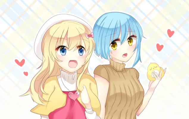 漫画少女 - 小冢小梦 & 胜树翼 2K 壁纸