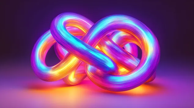 Sudėtingas šviesus mazgas su gradientinėmis spalvomis 8K ekrano užsklanda