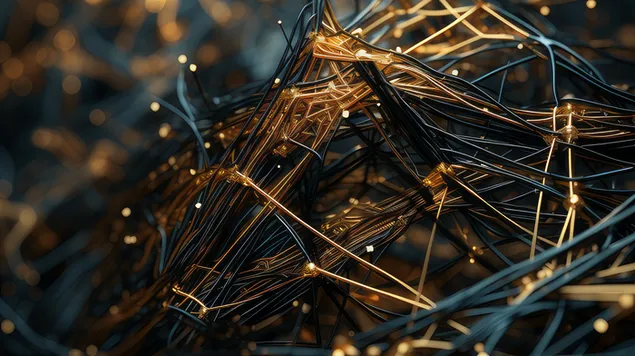 monimutkainen verkko johtojen johtojen panssari makro tiheys lataa