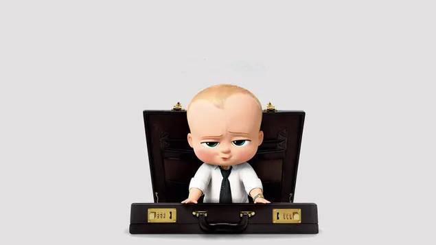 Personaje de película de comedia animada animado por computadora lindo el bebé jefe