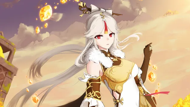 Condensed Light 'Ningguang' - Genshin Impact [动漫电子游戏] 4K 壁纸