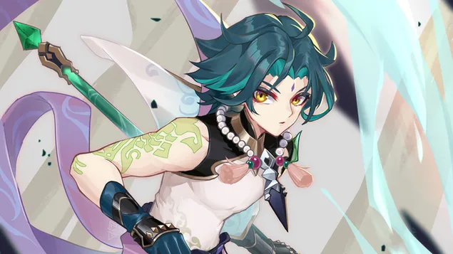 Conqueror of Demons 'Xiao' : Genshin Impact (วิดีโอเกมอะนิเมะ) 4K วอลเปเปอร์