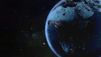 Continente da África no planeta Terra 2K papel de parede