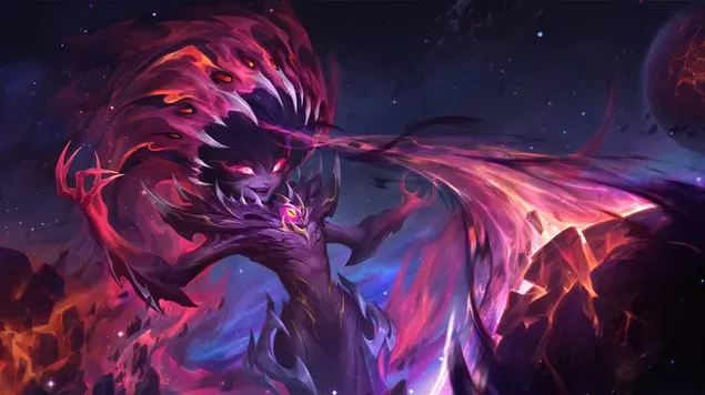 Taustpilt Rikutud 'Zoe' – League of Legends 8K