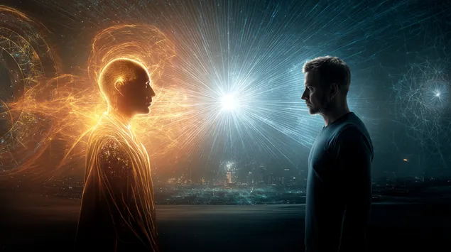 kosmiczne spotkanie: czlowiek i istota energetyczna w swiatach rownoleglych pobierz