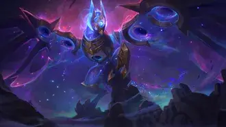 Vuelo cósmico 'Anivia' Splash Art - League of Legends (LOL) 8K fondo de pantalla