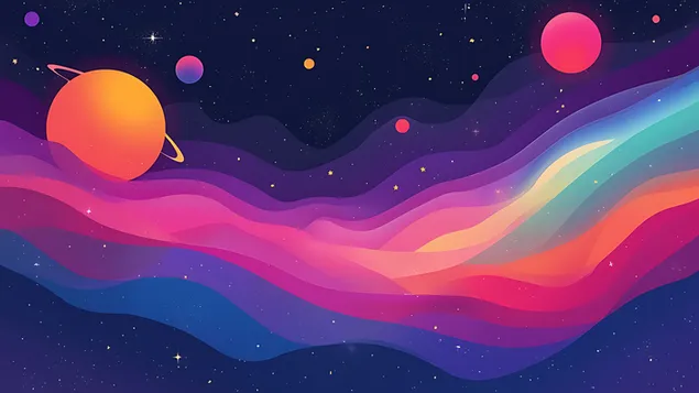 ilustracja sztuki galaktyki kosmicznej pobierz