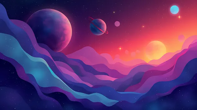 ilustracja artystyczna symphony galaktyki kosmicznej pobierz