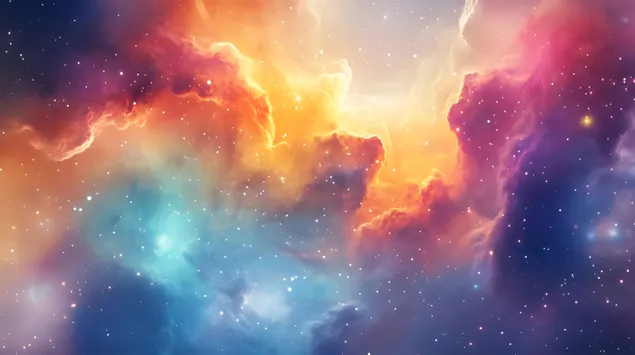 Космичка симфонија: Убавината на етерична маглина 8K тапет