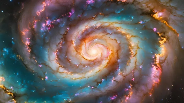 derin uzaydaki kozmik girdap indir