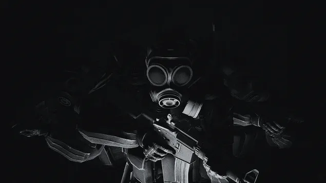 Counter strike global offensive black/white 4K wallpaper