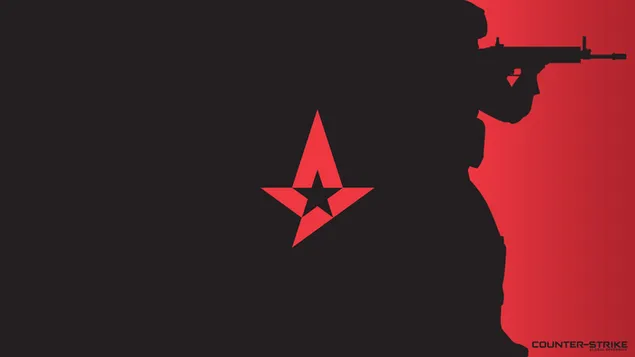 Counter Strike Global Offensive Logo rot und schwarz