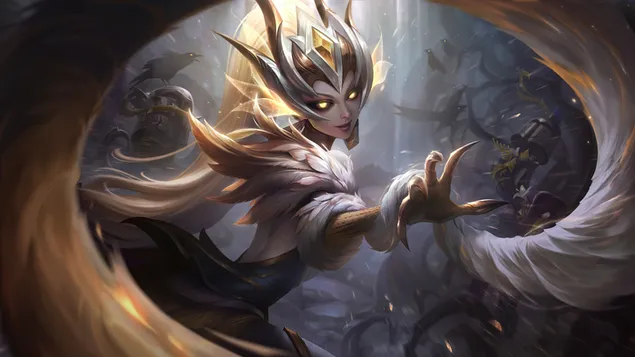 prestizhnoe izdanie coven 'zyra' splash art - league of legends (lol) skachat'