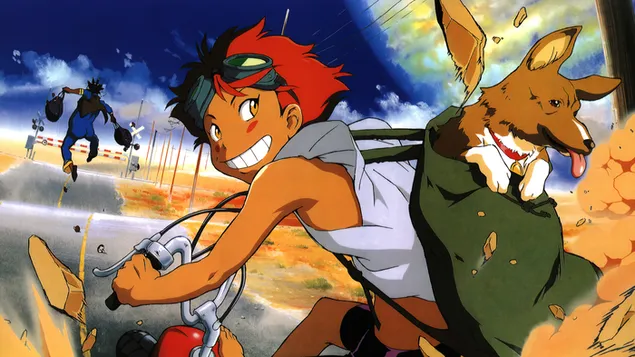 קאובוי ביבופ - Edward Wong Hau Pepelu Tivrusky IV & Ein 4K טפט