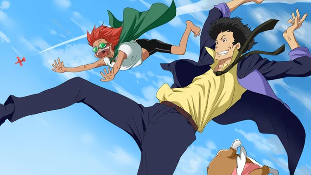 Cowboy Bebop - Spike Spiegel, Edward Wong & Ein 4K kertas dinding