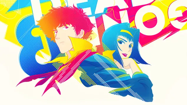 牛仔波普：斯派克·斯皮格爾和費伊·瓦倫丁 4K 壁紙