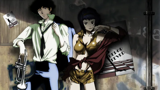 Cowboy Bebop | Spike Spiegel e Faye Valentine 4K sfondo