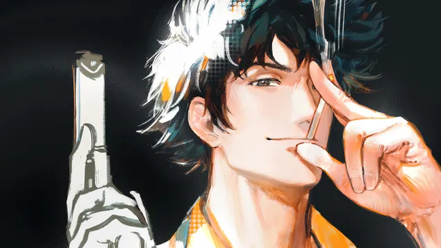 Cowboy Bebop - Spike Spiegel Smoking 4K wallpaper