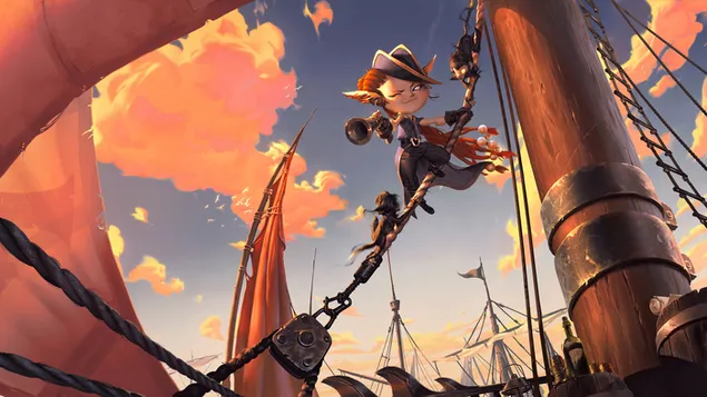 Crackshot Corsair (Legends of Runeterra) - League of Legends (LOL) کاغذدیواری  4K